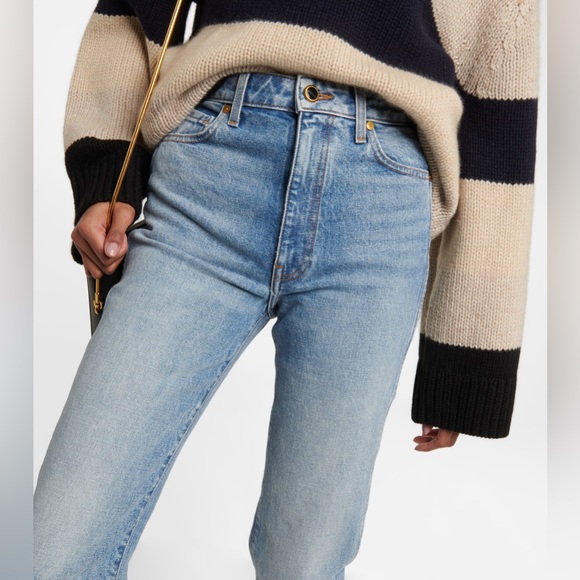 KHAITE Danielle high-rise straight jeans Size 29 - Picture 3 of 12